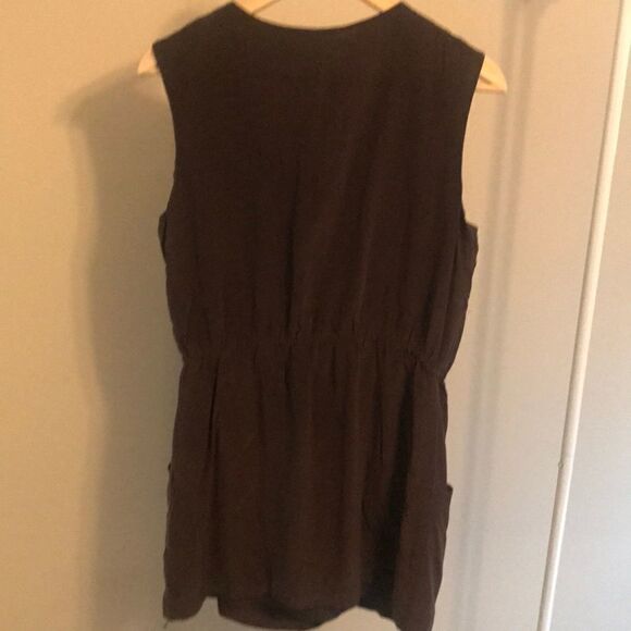 Red Bird 100% Silk Elastic Waist Mini Dress Size 6 - Picture 6 of 6